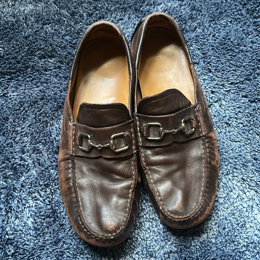 Gucci Men's Brown Leather Loafers - Picture 9 of 10